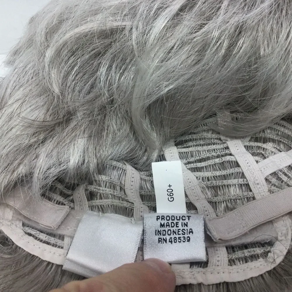 Eva Gabor Wig Resolve G60‎ Burnished Snow White Size Average Basic Cap Flexlit